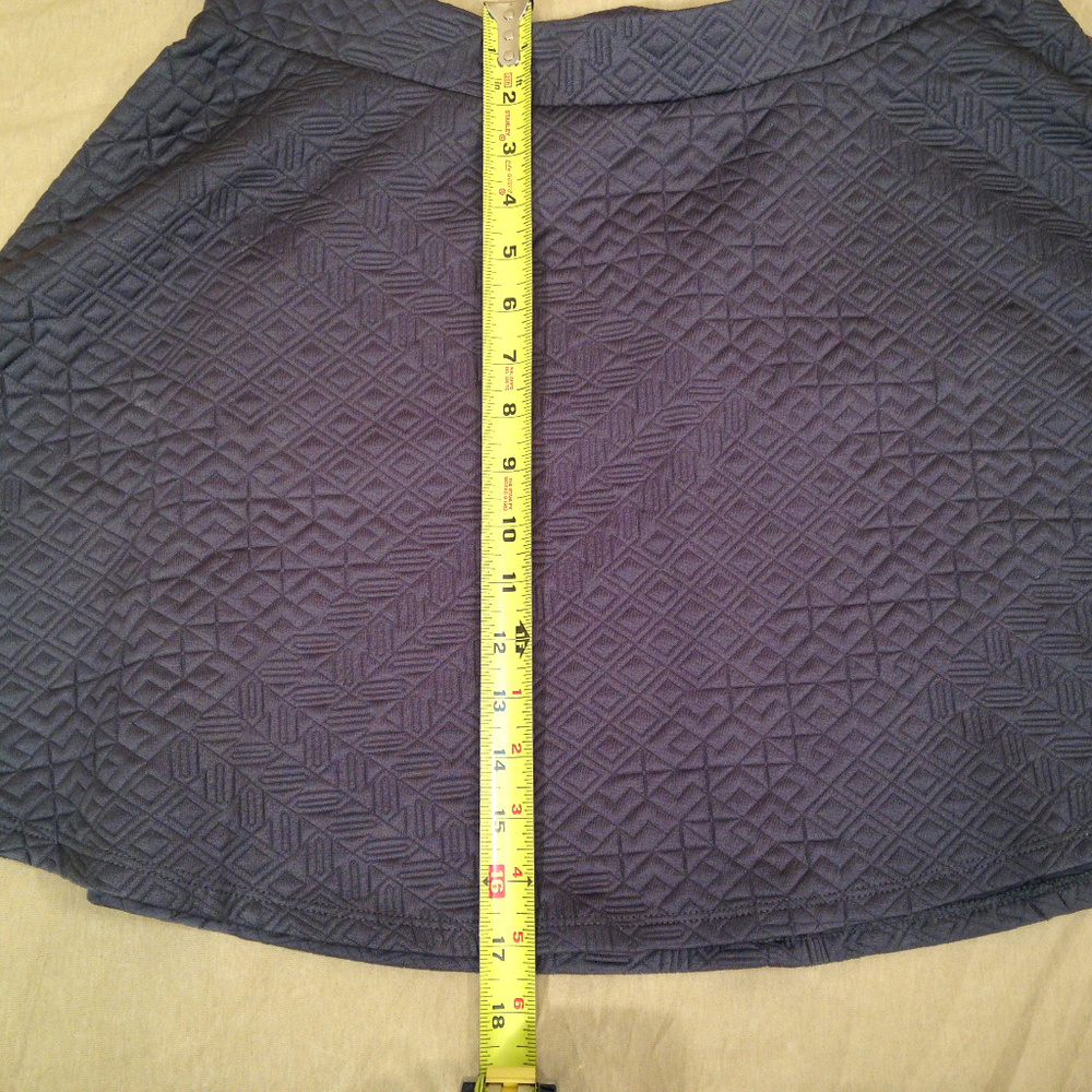 NWOT Mossimo Textured Gray Skater Mini Skirt Large - Picture 6 of 6